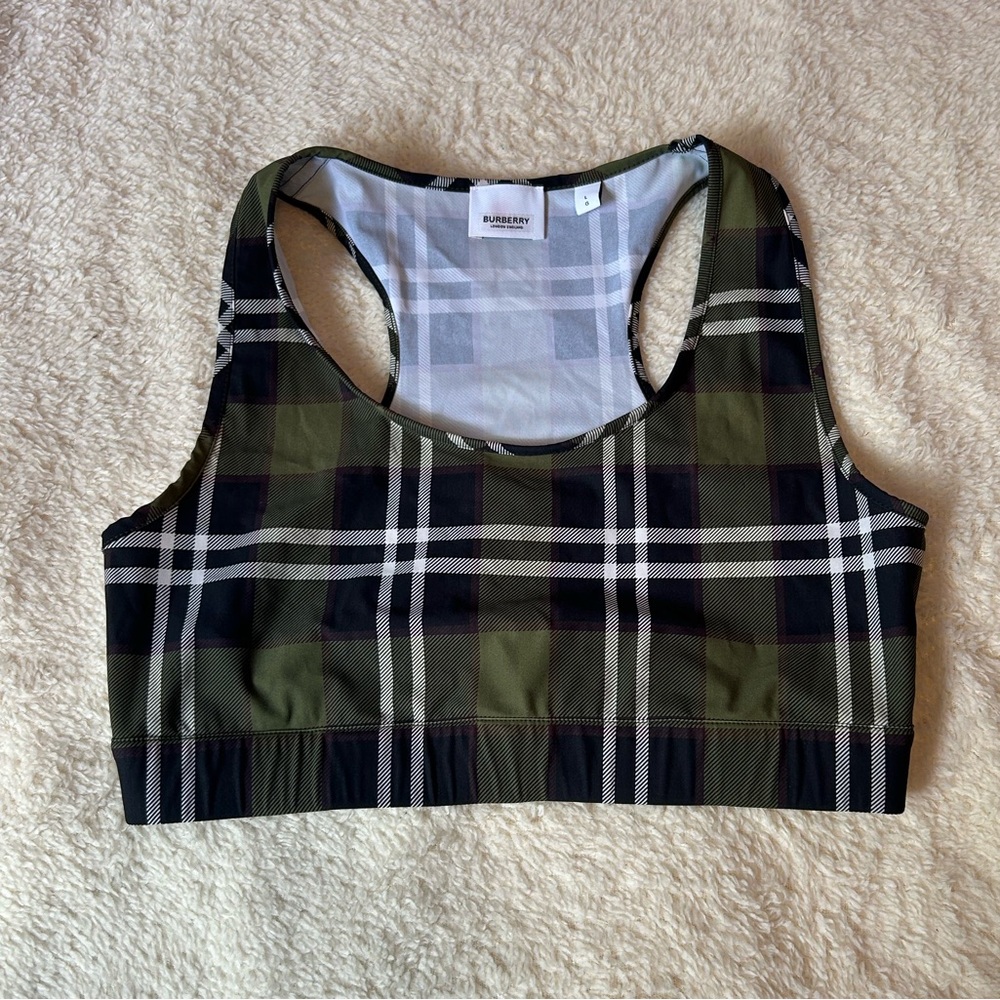 Burberry Immy Green Check Top